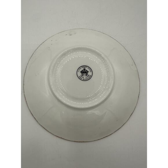 Royal Dover China Moonlight Rose Blue And Gold Cup and Saucer Gold England - Picture 5 of 8